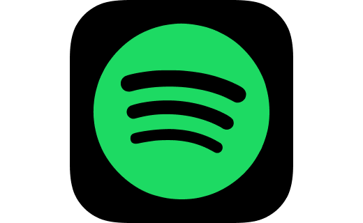 Spotify logo links to Spotify