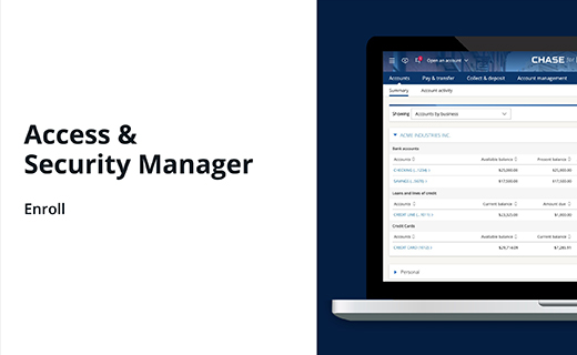 Access & Security Manager Enroll