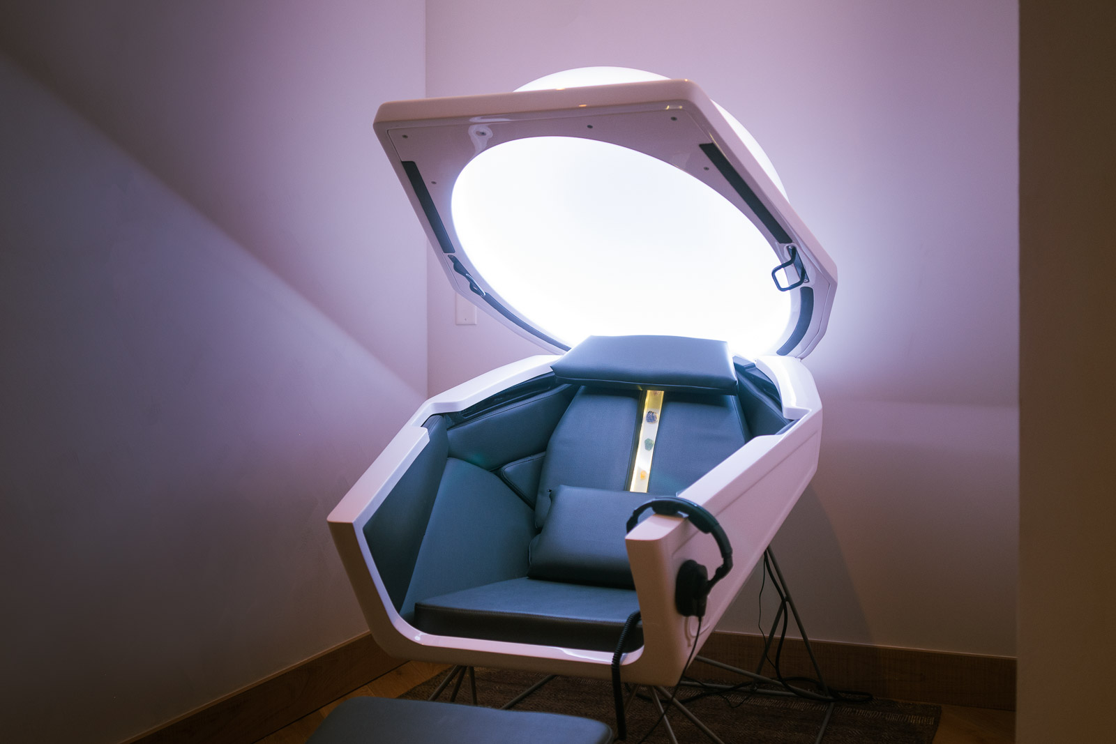 Meditation chair in room