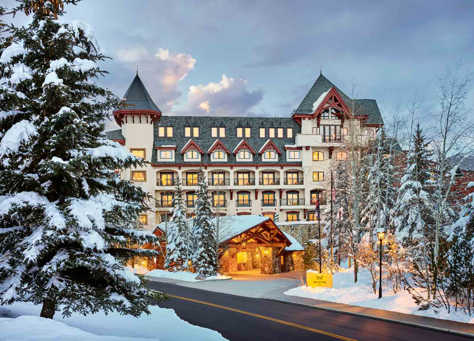 Exterior of the Hythe Vail Resort